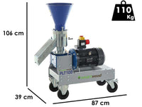 Smartwood PLT-100 elektrische pelletmachine, 400 V, detail 1
