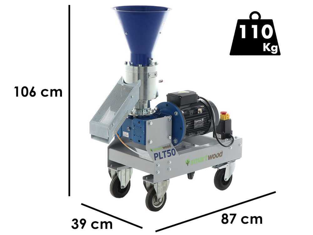 Smartwood PLT-50 elektrische pelletmachine, 230 V, detail 1