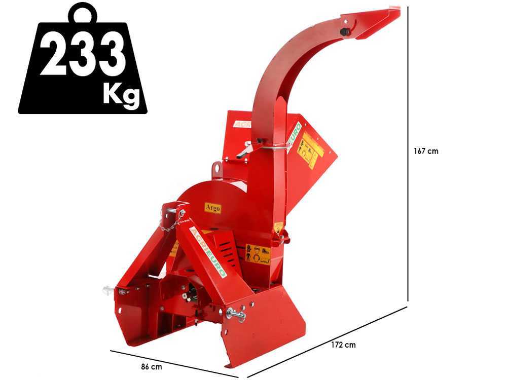 AgriEuro TOP-LINE Argo 3P aftakas hakselaar, takken tot 100 mm, detail 1