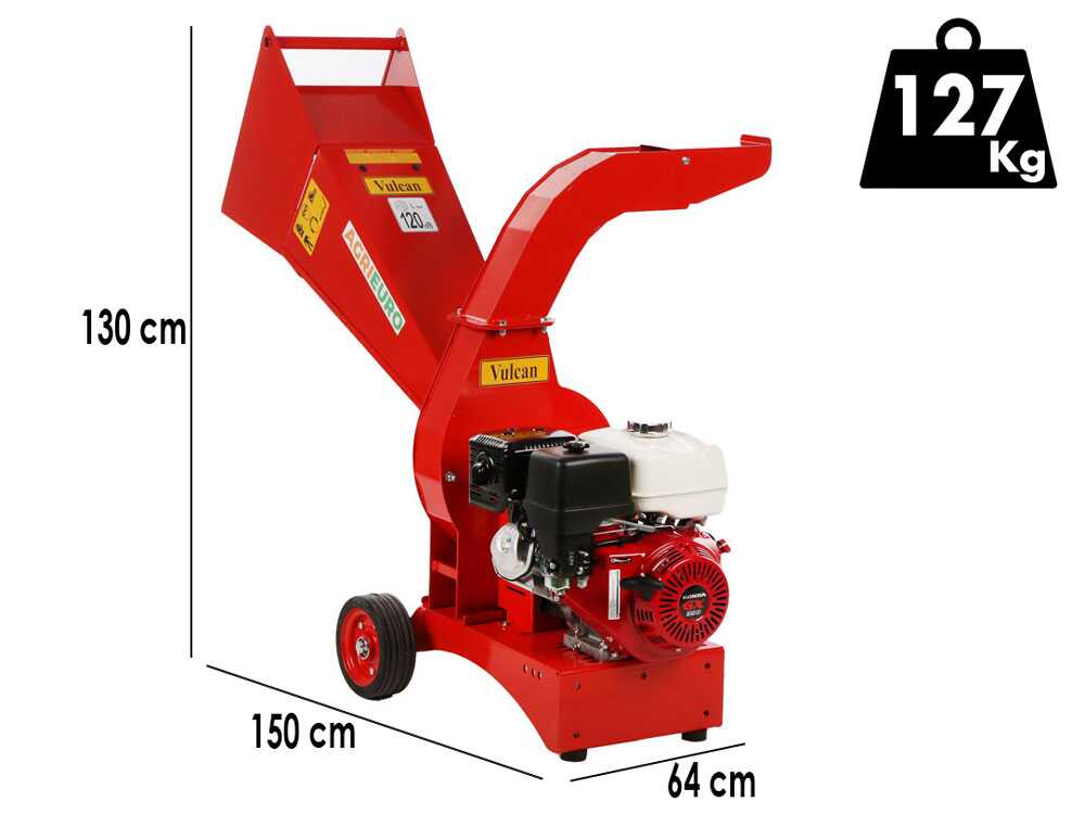 AgriEuro TOP-LINE Vulcan benzine hakselaar, takken tot 50 mm, detail 1