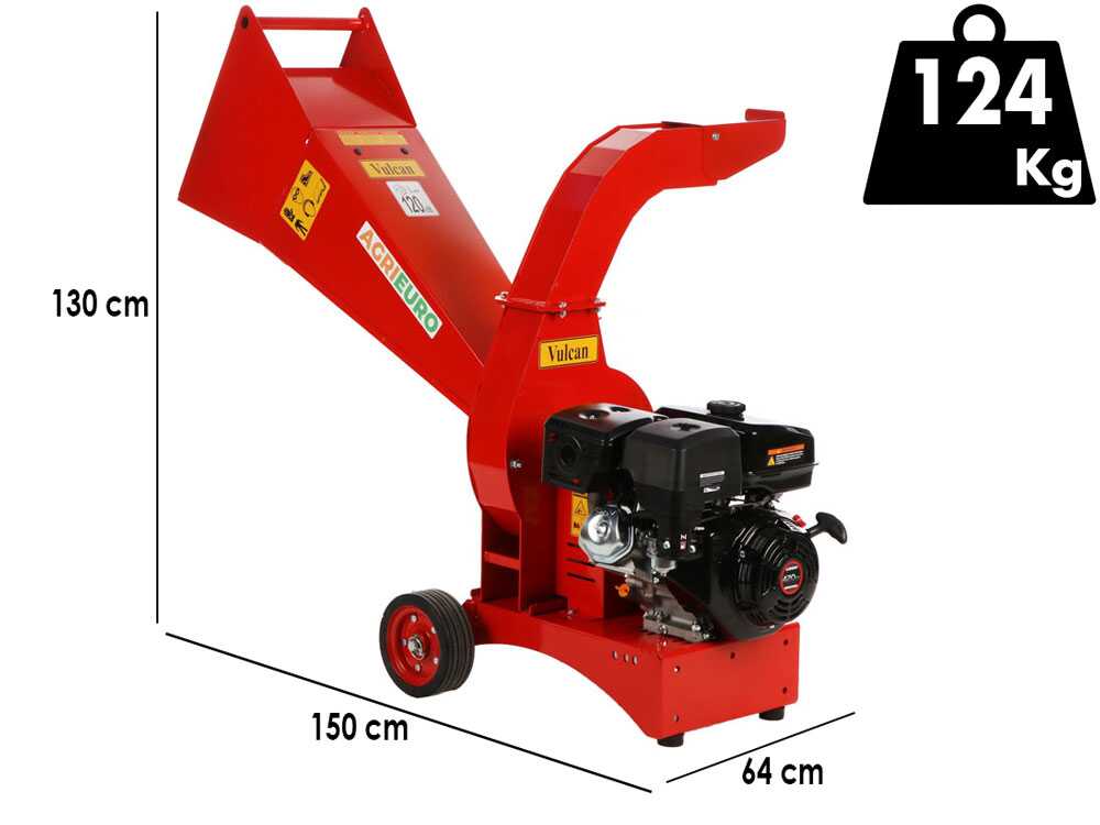 AgriEuro TOP-LINE Vulcan benzine hakselaar, takken tot 70 mm, detail 1