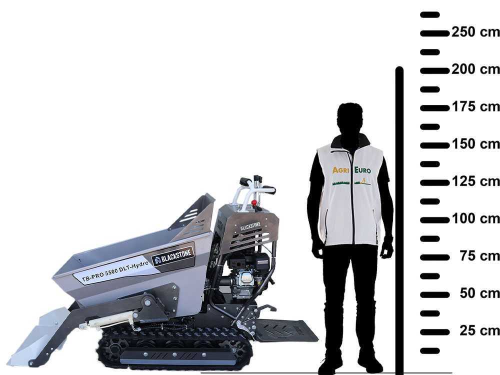 Rupsdumper laadvermogen 500 kg BlackStone TB-PRO 5500 DLT-Hydro, detail 2
