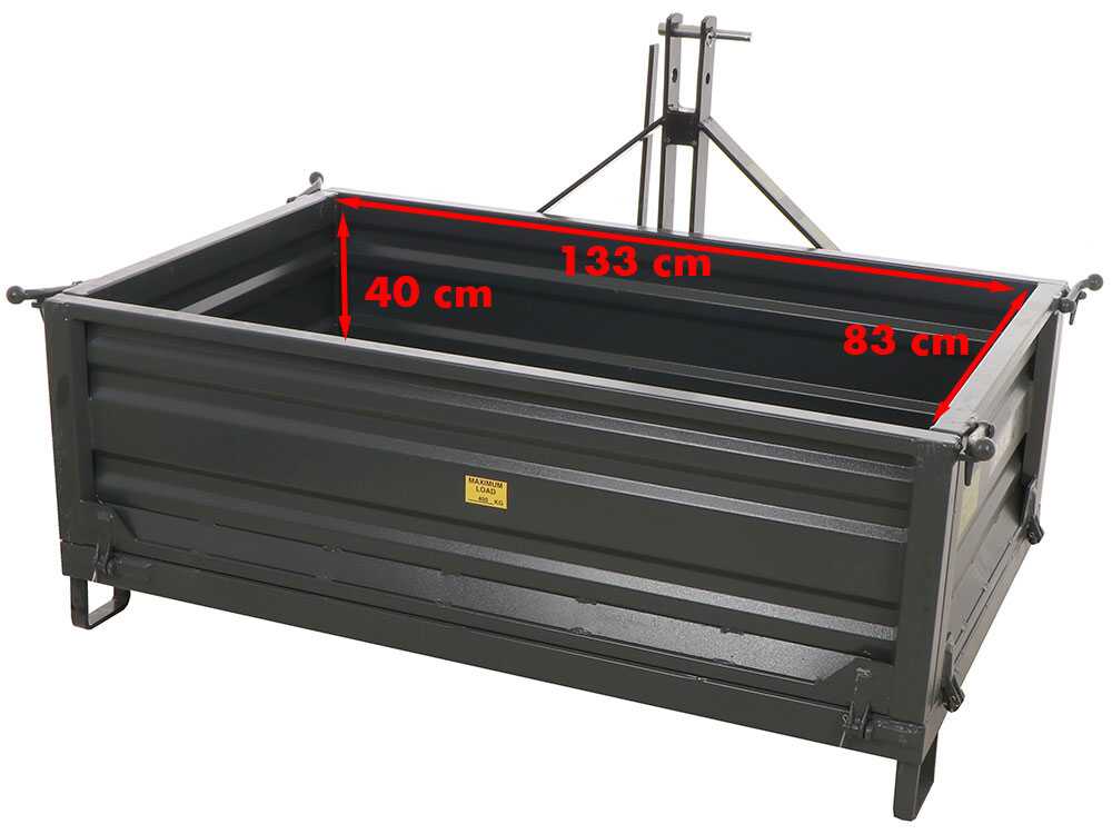 BlackStone B-TB 140 transportbak voor de trekker, detail 2