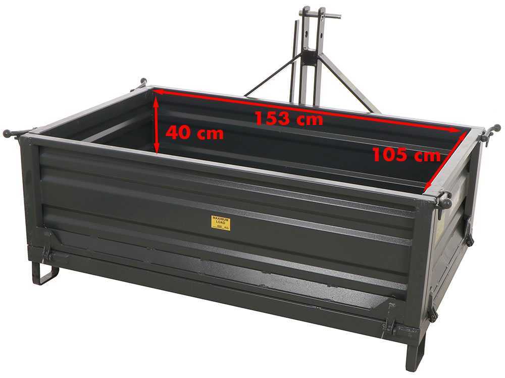 BlackStone B-TB 160 transportbak voor de trekker, detail 2