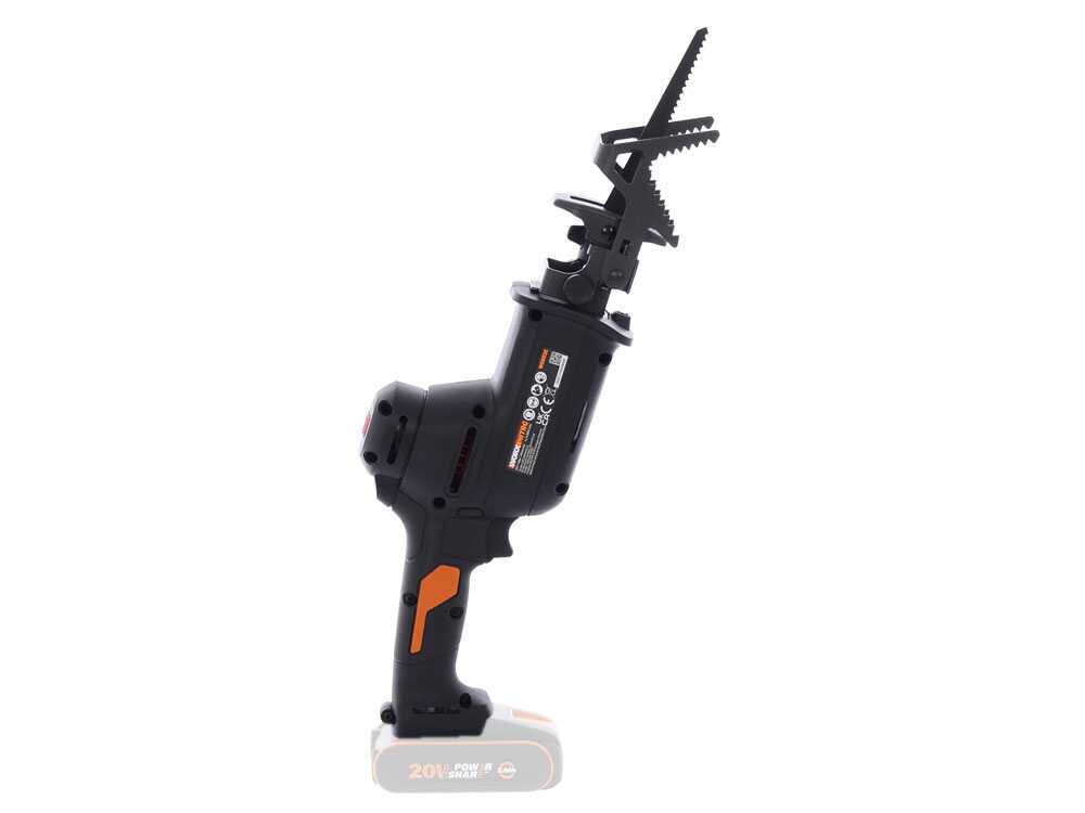 Worx WG893E.9 accu reciprozaag, 20 V zonder accu, detail 2