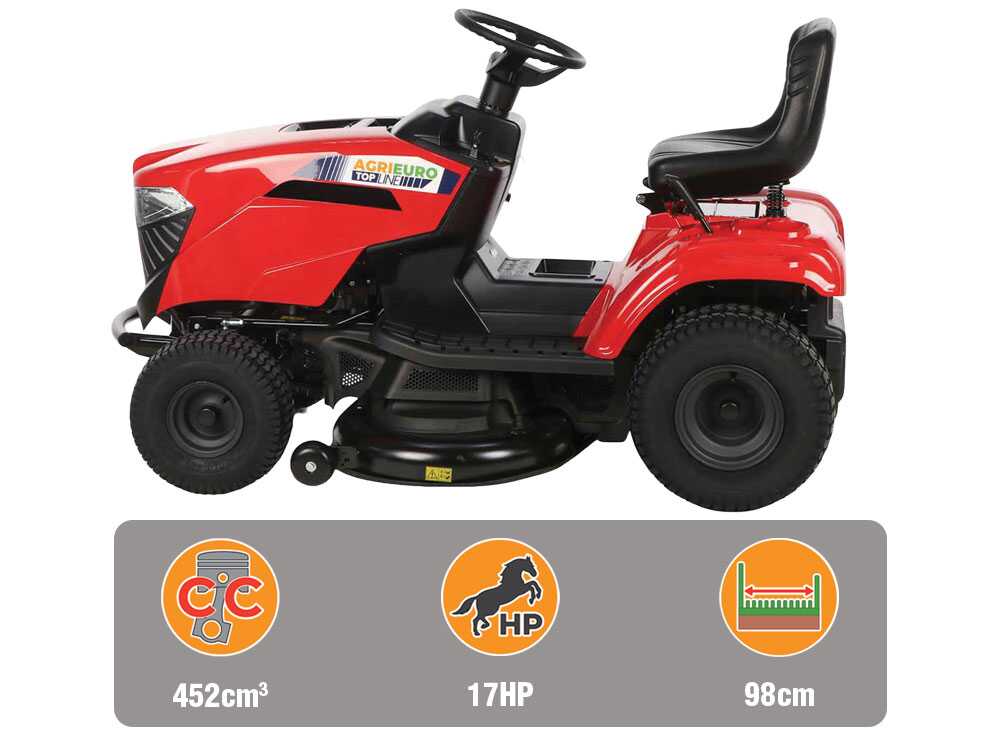 AgriEuro TOP-LINE A 98 HD SD zitmaaier met zijuitworp 98 cm, hydrostaat, detail 2