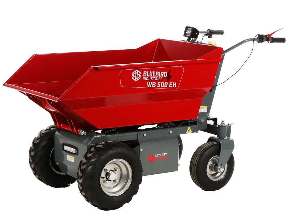 Accu motorkruiwagen laadvermogen 500 kg Blue Bird Wheelbarrow, 48 V 32 Ah, detail 2