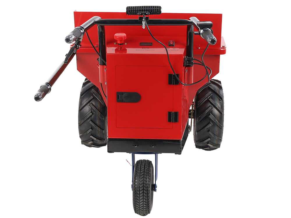 Accu motorkruiwagen laadvermogen 300 kg GeoTech Pro Wheelbarrow Mini, detail 2