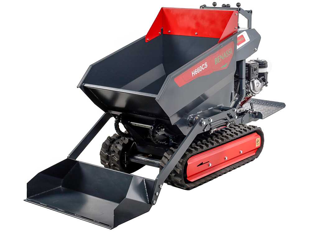 Rupsdumper laadvermogen 600 kg Benassi H660CS, hydraulisch kiepen, detail 3