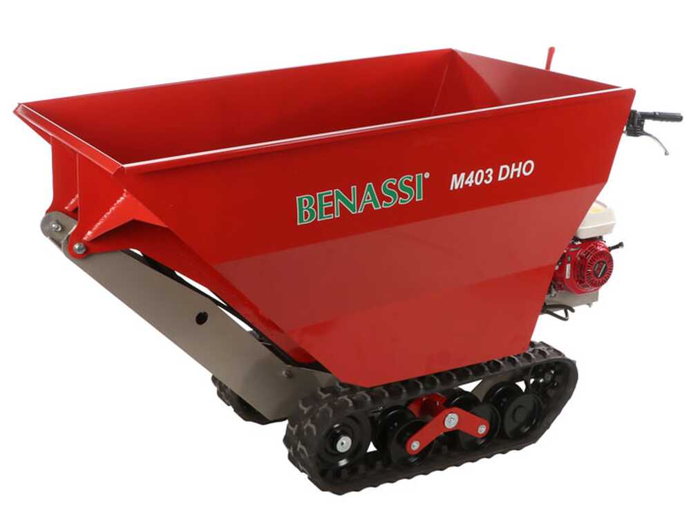 Rupsdumper laadvermogen 400 kg Benassi M403DHO, hydraulisch kiepen, detail 2