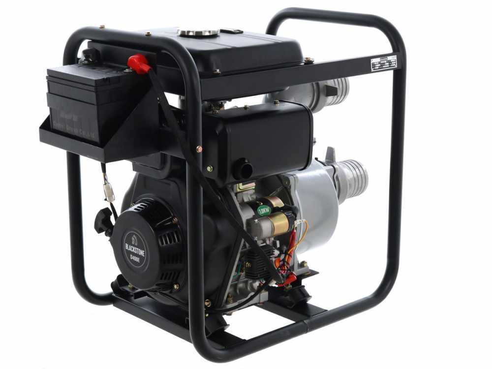 BlackStone BD 10000ES diesel motorpomp, aansluiting 100 mm, detail 2