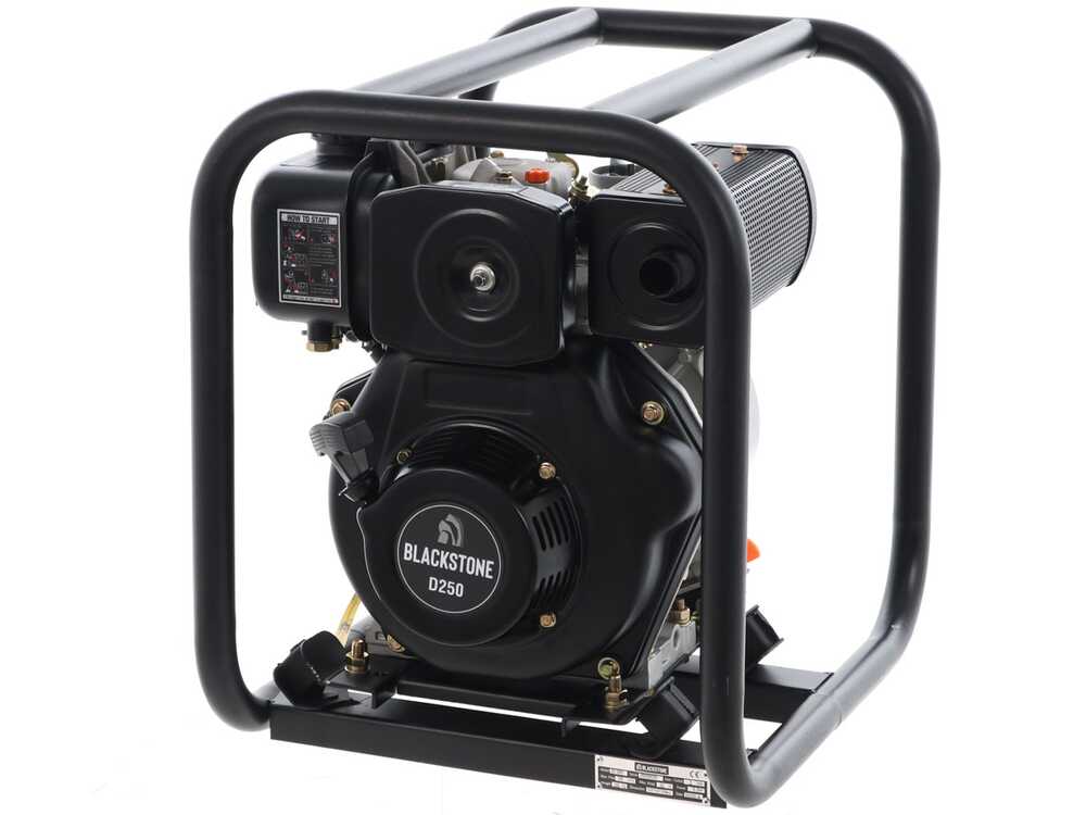 BlackStone BD 5000 diesel motorpomp, aansluiting 50 mm, detail 2