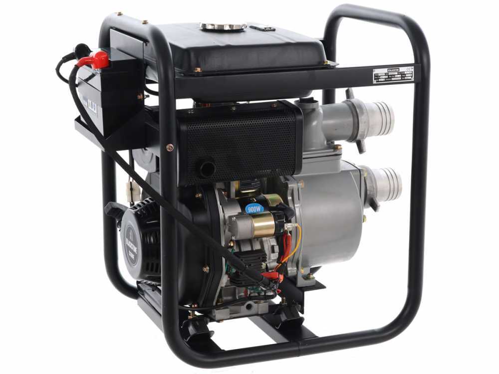 BlackStone BD 8000ES diesel motorpomp, aansluiting 80 mm, detail 2