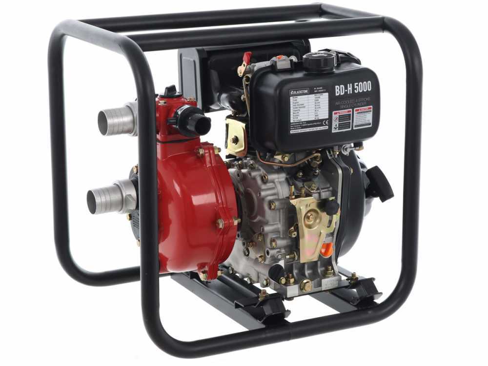 BlackStone BD-H 5000 diesel motorpomp, aansluiting 50 mm, detail 2