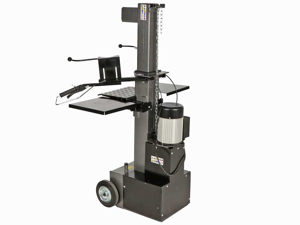 BlackStone EVL 8-55 elektrische houtklover, 8 ton, verticaal, detail 2