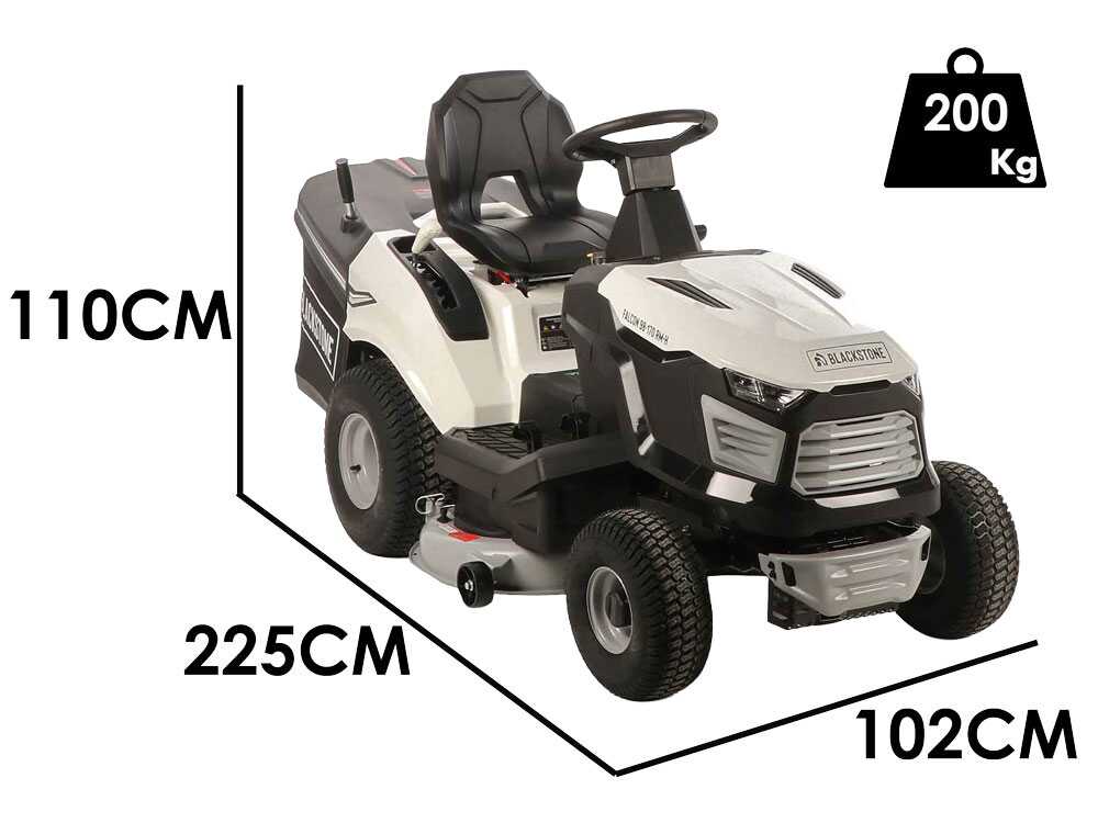 BlackStone FALCON 98-170 RM gazontractor met opvangbak 98 cm, versnellingsbak, detail 2