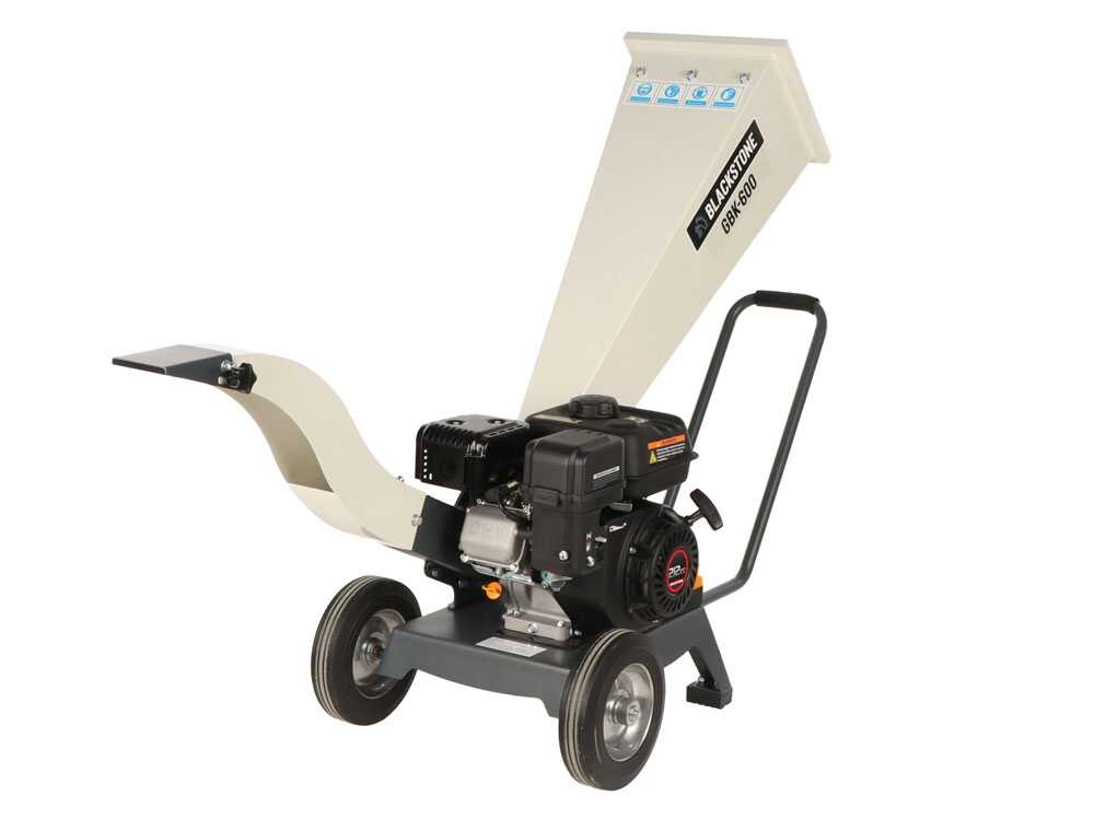BlackStone GBK 600 benzine hakselaar, takken tot 50 mm, detail 2