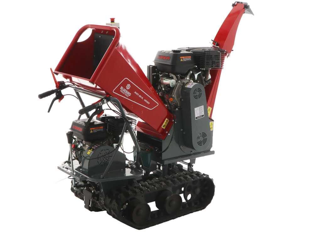 Blue Bird 310-SHL 1200 benzine hakselaar, takken tot 90 mm, op rupsen, detail 2