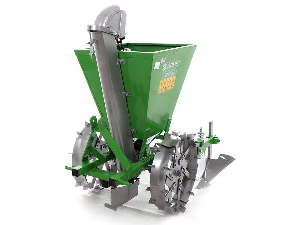 Bomet Gemini 1-rijige aardappelpootmachine, metalen wielen, detail 3
