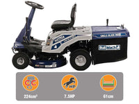 BullMach ICARO 610-75 RSM-V zitmaaier met opvangbak 61 cm, traploos, detail 2