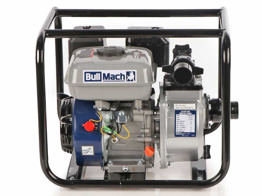 BullMach LYMPHIA 50 benzine motorpomp, aansluiting 50 mm, detail 2