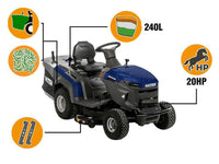 BullMach PEGASO 95-200 RMH gazontractor met opvangbak 95 cm, hydrostaat, detail 2