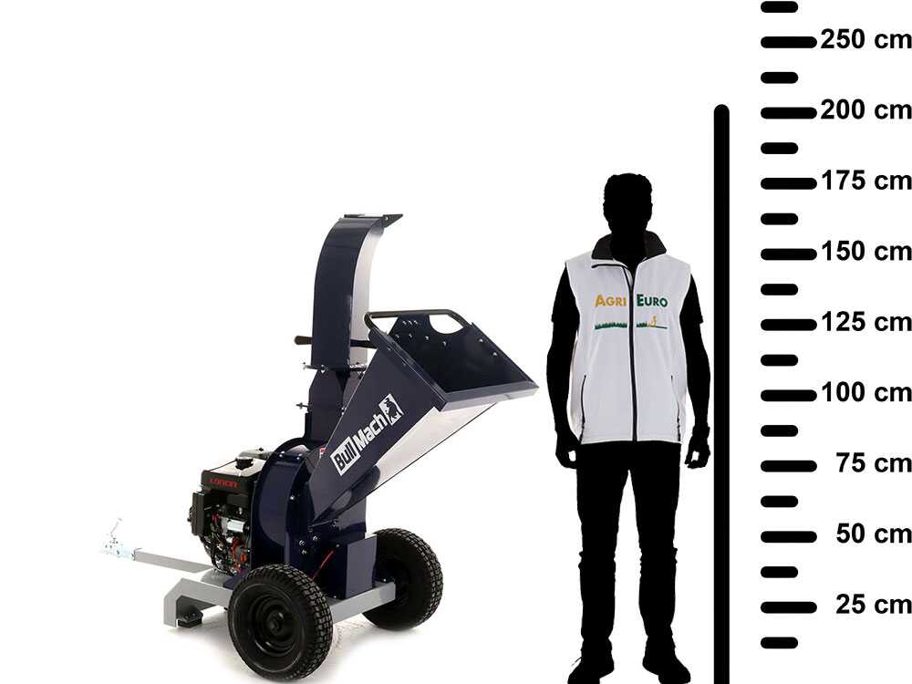 BullMach ZEUS 120 LE benzine hakselaar, takken tot 80 mm, elektrische start, detail 2