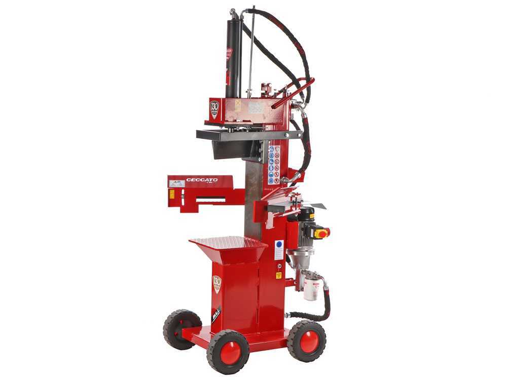 Ceccato Olindo BULL SPLE13R4T elektrische houtklover, 13 ton, verticaal, detail 2