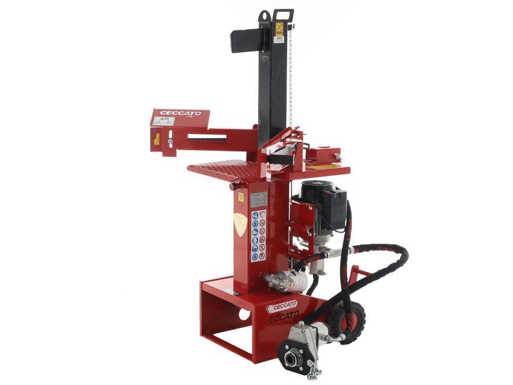 Ceccato Olindo BULL SPLET10 KOMBI elektrische houtklover, 10 ton, verticaal, detail 2