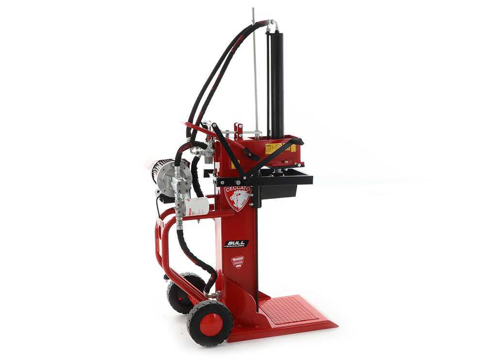 Ceccato Olindo BULL SPLE13-650TC elektrische houtklover, 13 ton, verticaal, detail 2