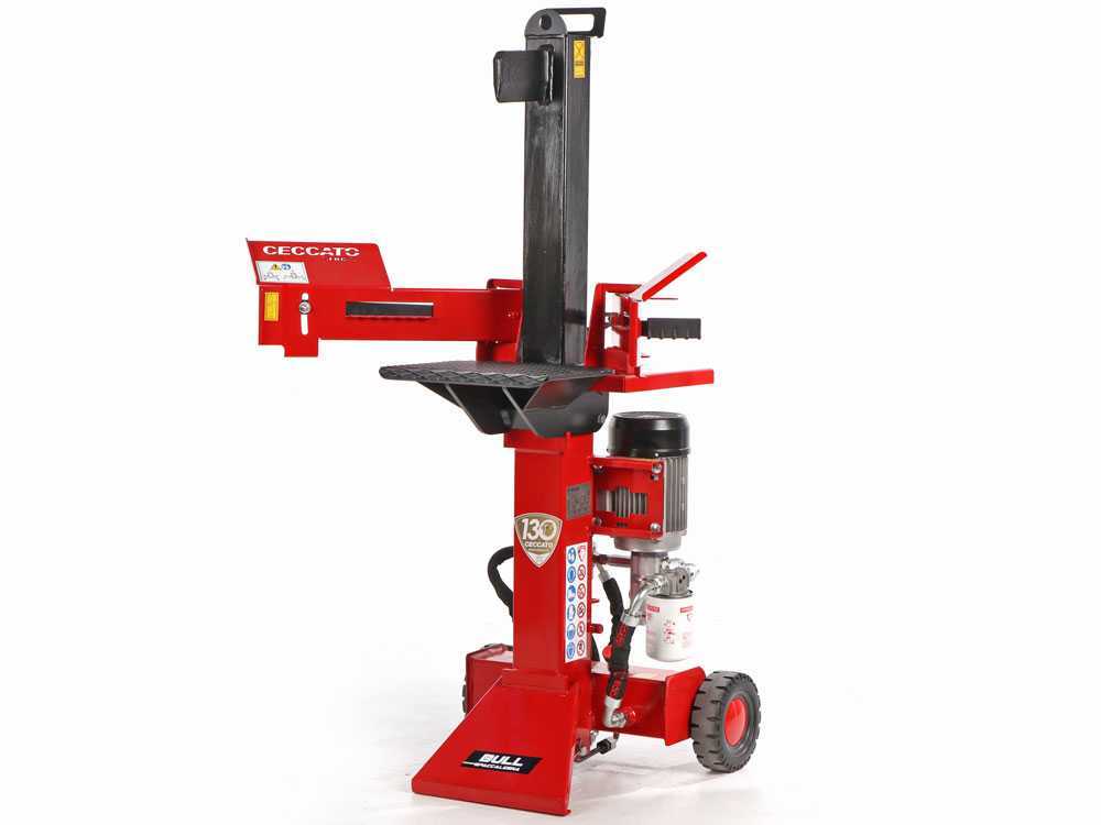 Ceccato Olindo BULL SPLE8LT elektrische houtklover, 8 ton, verticaal, detail 2