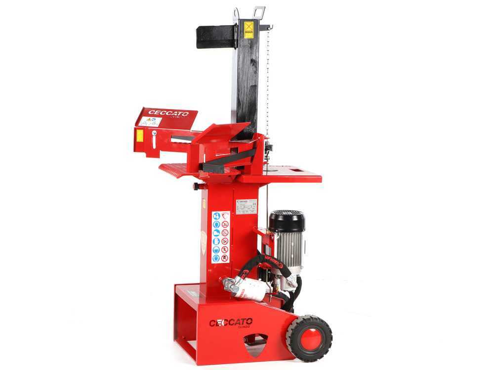 Ceccato Olindo BULL SPLE8T elektrische houtklover, 8 ton, verticaal, detail 2