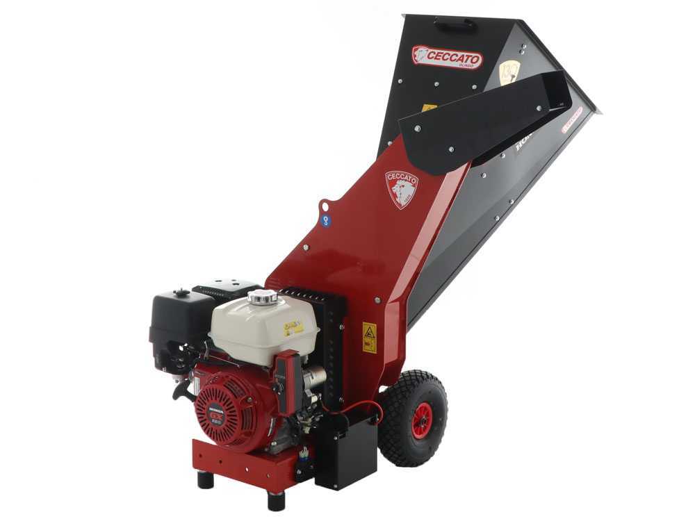 Ceccato Olindo Tritone Maxi benzine hakselaar, takken tot 70 mm, elektrische start, detail 2