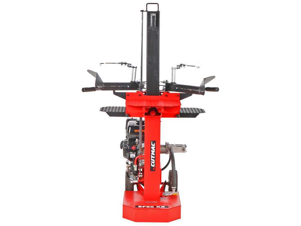 Docma SF80 Rapid Benz Loncin G200F benzine houtklover, 8 ton, verticaal, detail 2
