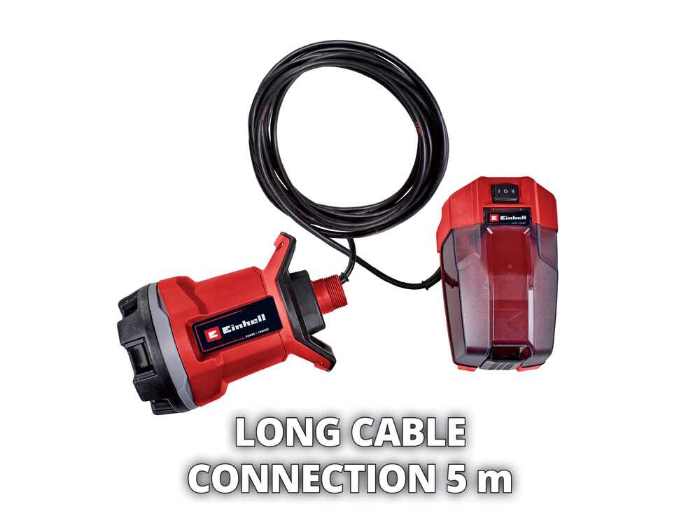 Einhell GE-DP 18/25 Li dompelpomp voor vuil water, 18 V 2,5 Ah, detail 1