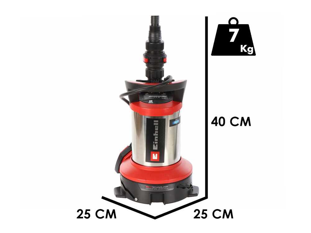 Einhell GE-DP 7535 dompelpomp voor schoon en vuil water, detail 2