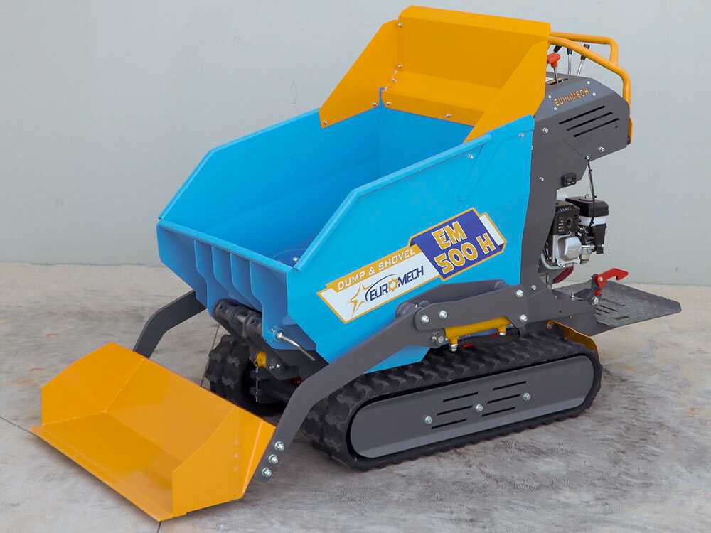 Rupsdumper laadvermogen 500 kg EuroMech EM500H-Dump & Shovel, hydraulisch kiepen, detail 3