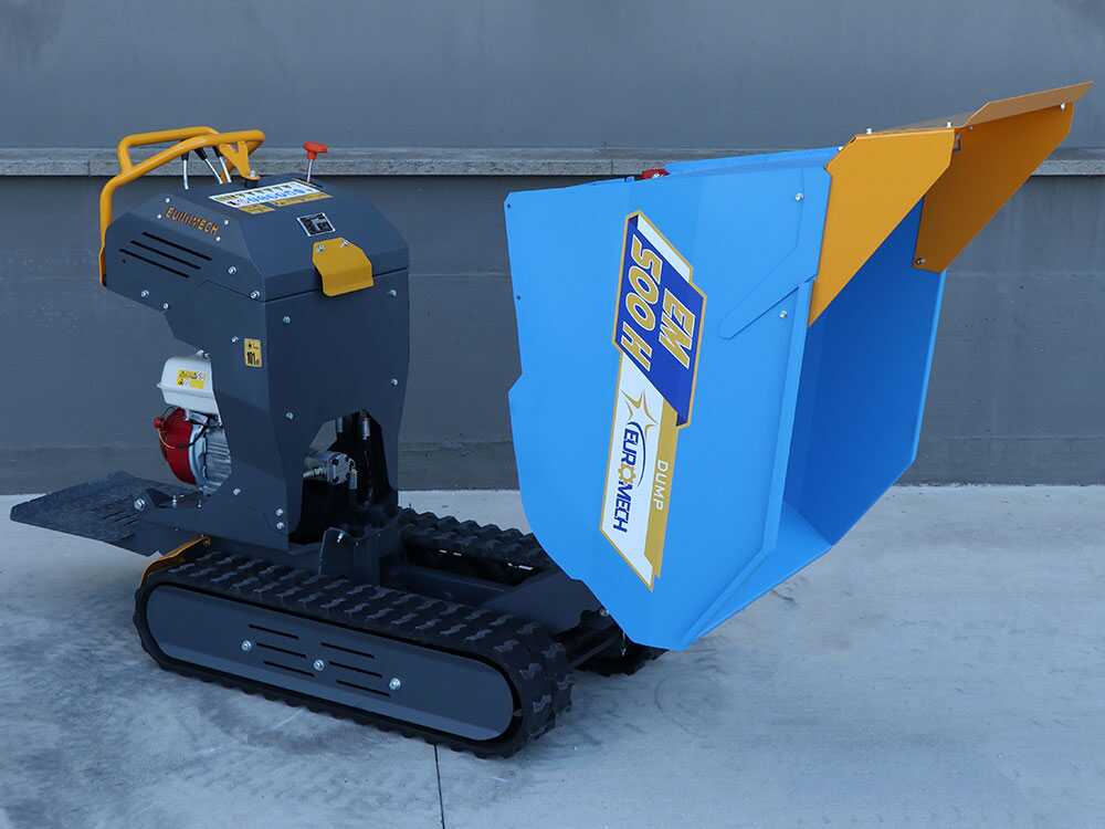 Rupsdumper laadvermogen 500 kg EuroMech EM500H-Dump, hydraulisch kiepen, detail 3