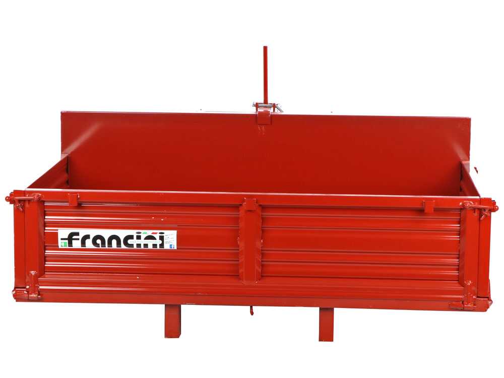 Francini P 190 transportbak voor de trekker, detail 2