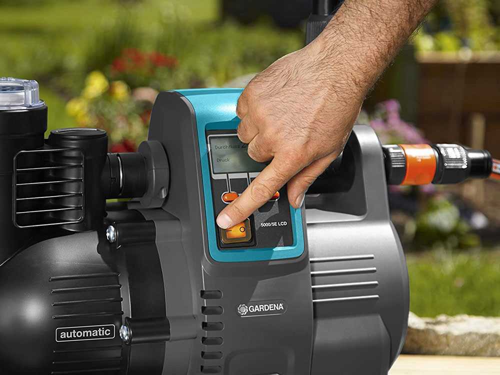 Gardena 5000/5E LCD Automatic tuinpomp, detail 2