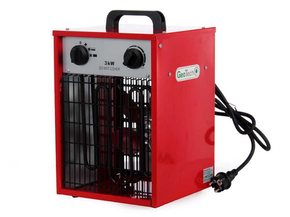 GeoTech EH 300 S elektrische heteluchtkanon 3 kW, 230 V, detail 3
