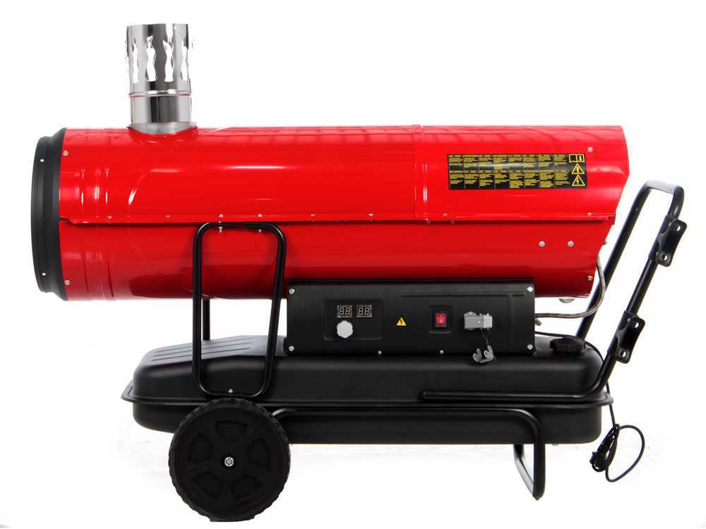 GeoTech IDH 8000 diesel heteluchtkanon 80 kW, indirect gestookt, detail 3
