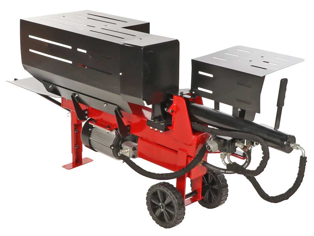 GeoTech LSP9 HE EVO elektrische houtklover, 8 ton, horizontaal, detail 2