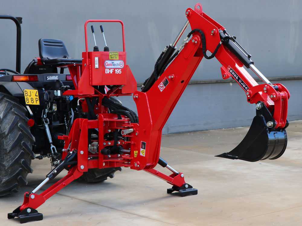 GeoTech Pro BHF 195 graafarm voor de trekker, detail 3