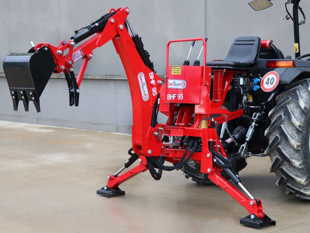 GeoTech Pro BHF 95 graafarm voor de trekker, detail 3