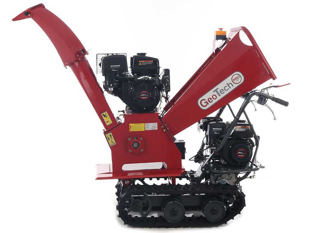 GeoTech Pro BMS155 LE benzine hakselaar, takken tot 90 mm, uitschuifbare bak, detail 3