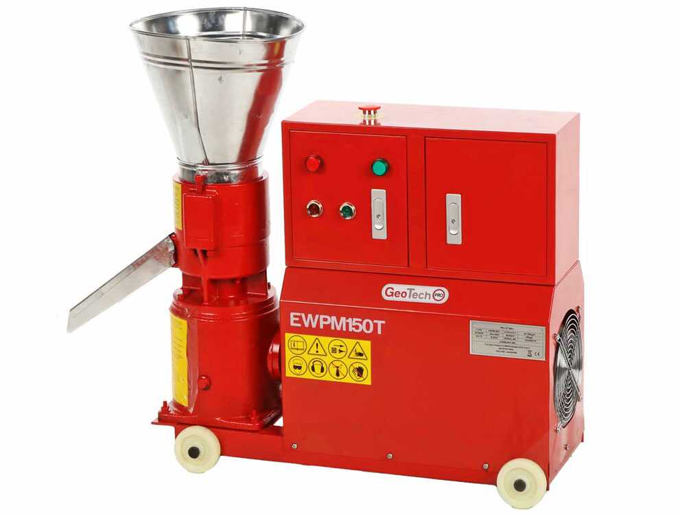 GeoTech Pro EWPM150T elektrische pelletmachine, 400 V, detail 2