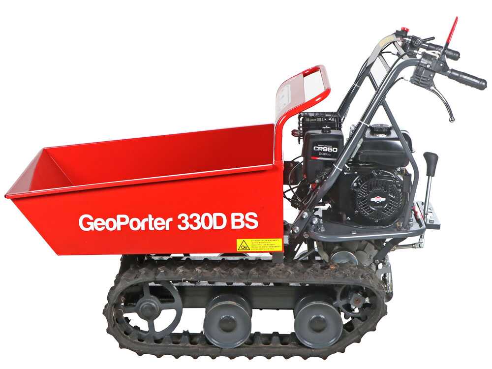 Rupsdumper laadvermogen 300 kg GeoTech Pro GeoPorter 330D BS, detail 3