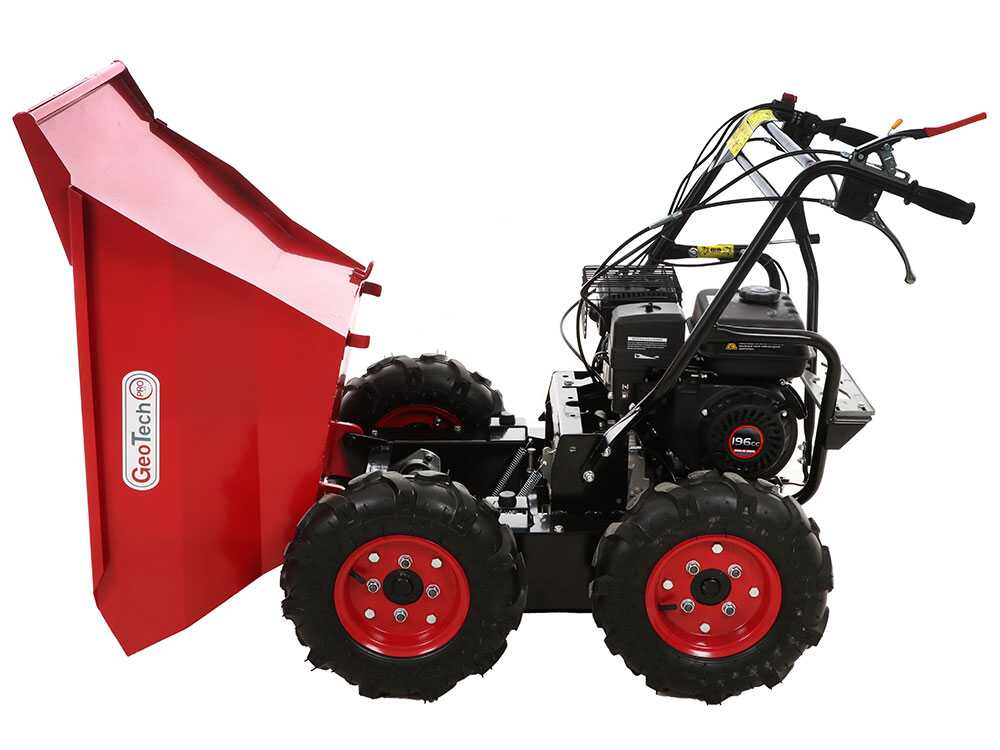 Motorkruiwagen laadvermogen 400 kg GeoTech Pro GEOTRAK 400, 4x4, detail 2