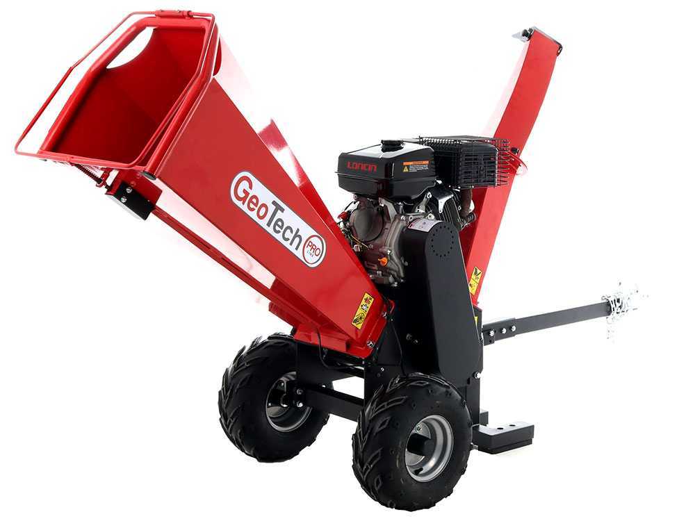 GeoTech Pro PCS 150L benzine hakselaar, takken tot 90 mm, detail 3